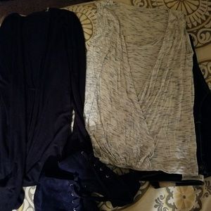 Blue/white sleeveless top- (Donated)